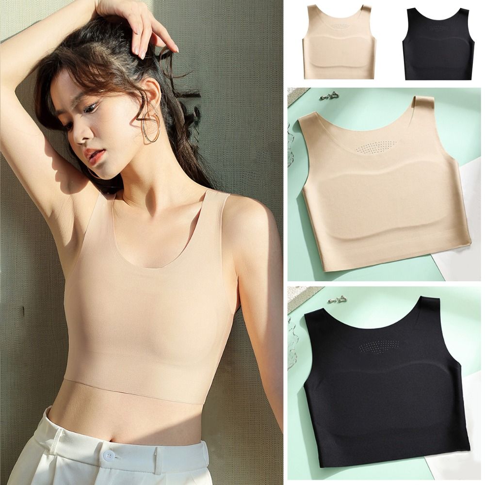 Plunge Bra Push Up - Bustier sin costuras de seda helada