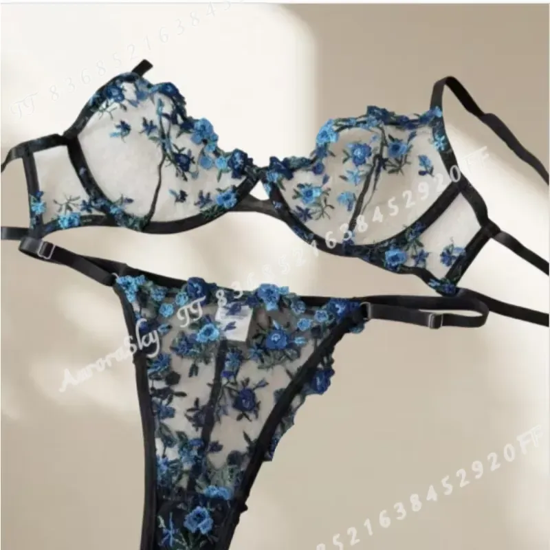 Sheer Bra Lace - Sujetador Sexy de Encaje Transparente con