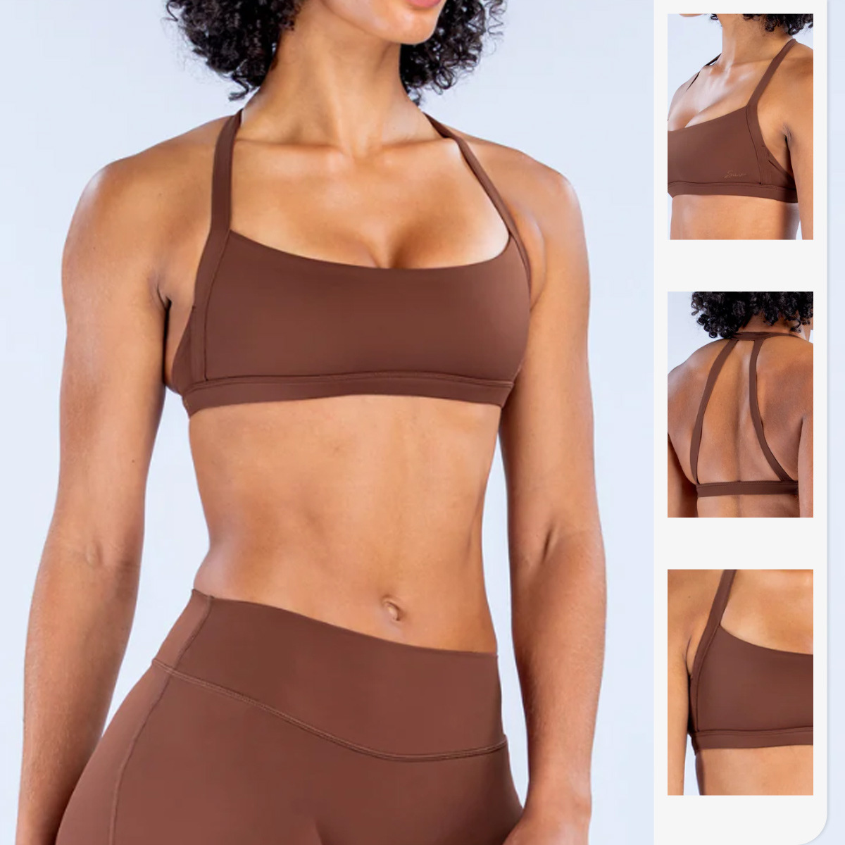 Sports Bra Racerback - Sujetador Deportivo de Yoga para Mujer,