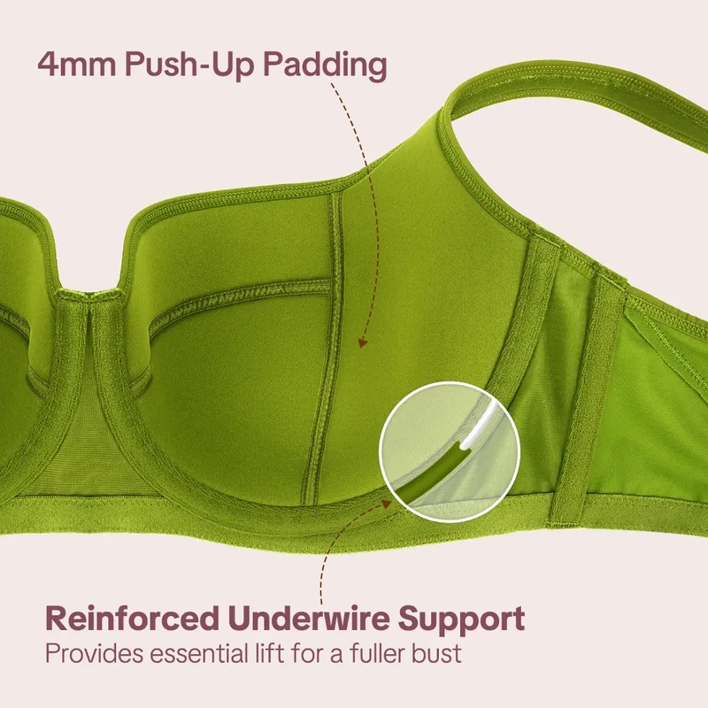 Sujetador Demi con Aros HSIA S - Demi Bra Balconette reseña y precio